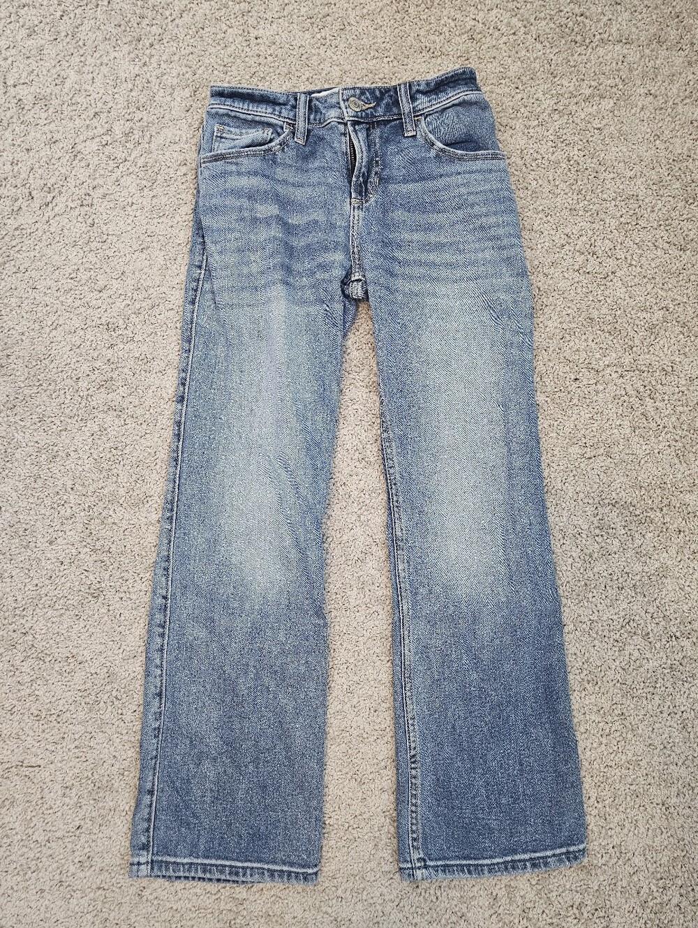 Hollister Low Rise Relaxed Straight Jeans Women's sz 23 Short